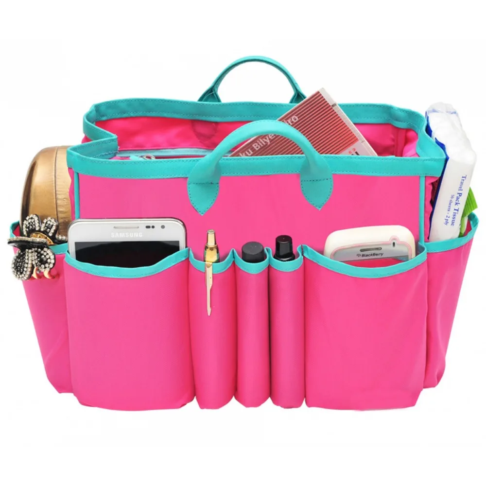 Fashion portable Purse Lady handbag Organizer Insert Bag in bag