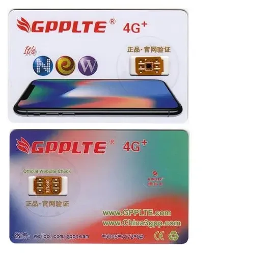Gpp LTE Sim-карта 4G + U Sim для Iphone X