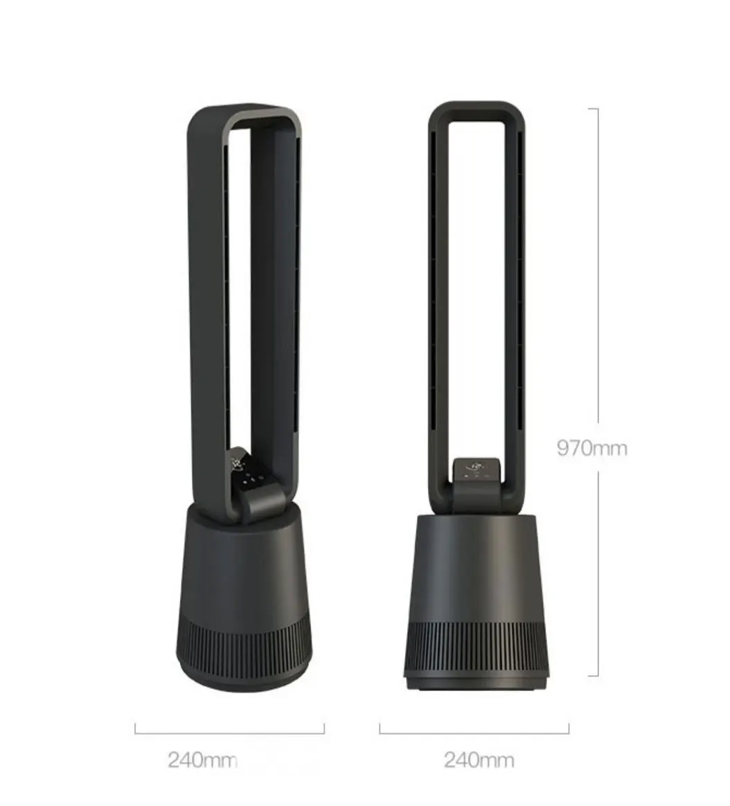 
Hot Sale Energy Saving Silent Floor Fan Household Fan Remote Leafless Fan 