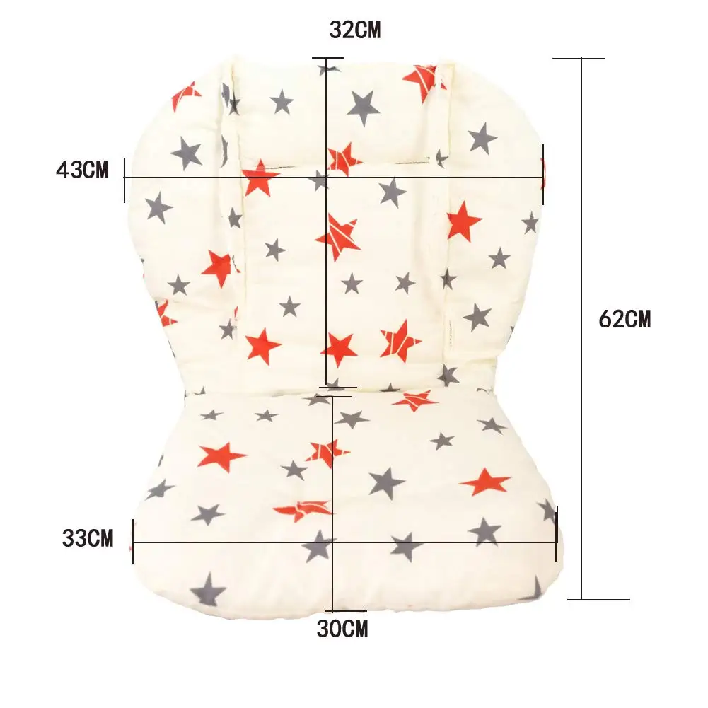 Push Chair Seat Cushion Breathable Pad High Chair Accessories High Chair Cover Compatible With Stroller, Pram, Baby Car Seat
