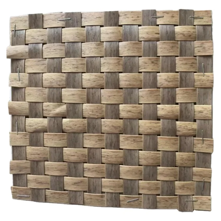 Fireproof plastic bamboo woven mat
