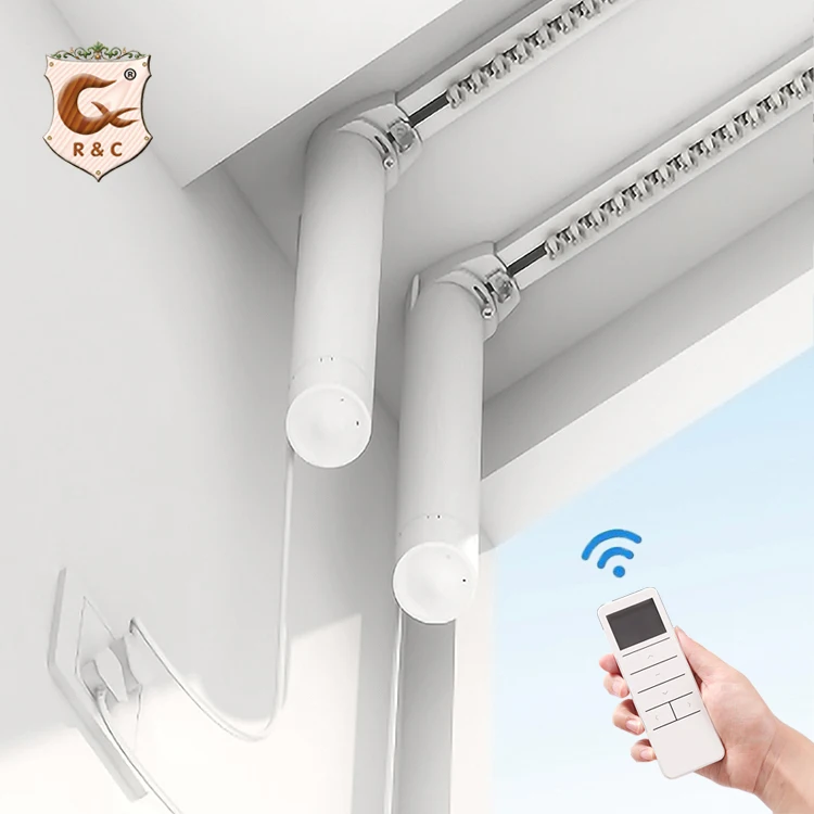 Good Quality Ceiling Curtain Rail,  Wholesale Electric Custom Voice Control Curtain Track Aluminum Hospital Motor Curved /