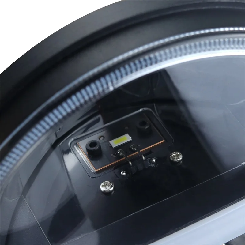 Round 7inch h4 amber turn light headlamp DRL led headlight for Jeep land rover defender off road