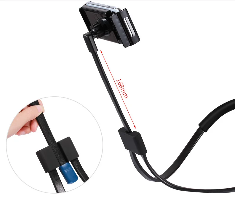 Goose Neck Phone Holder 360 Rotation Flexible Mobile Phone Neck Holder Lazy Phone Holder Mount for Smartphone