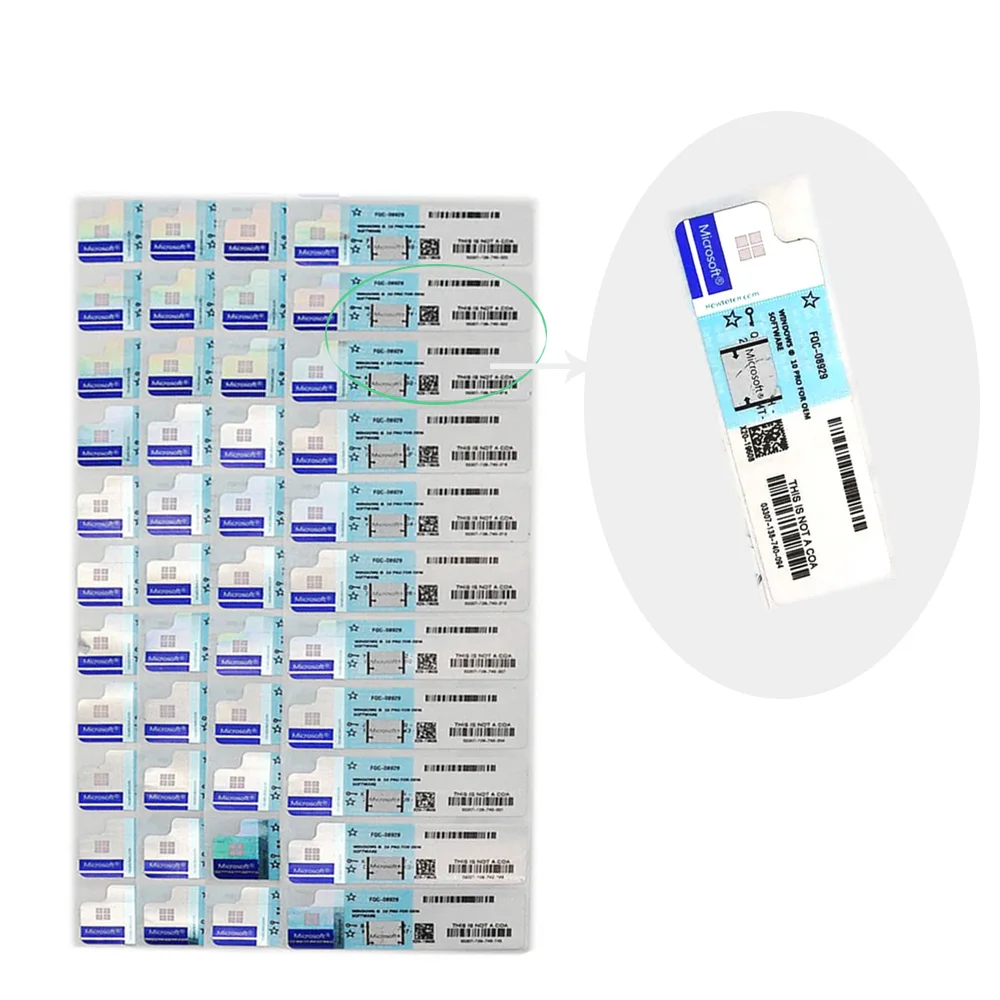 Wholesale windows 10 Professional Key Win Pro 10 64/32Bit COA sticker Genuine window 10 pro