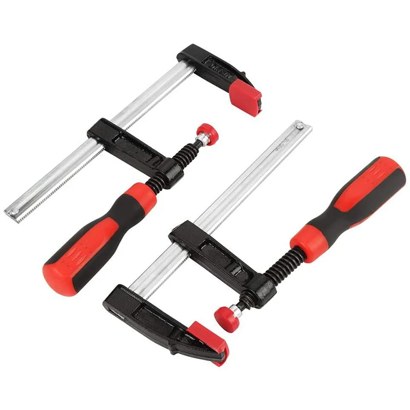 Hot selling  F Wood Pipe Clamps  Heavy Duty Woodworking F Clamp with Fast Action Sliding and Solid Rubber Grip Handle