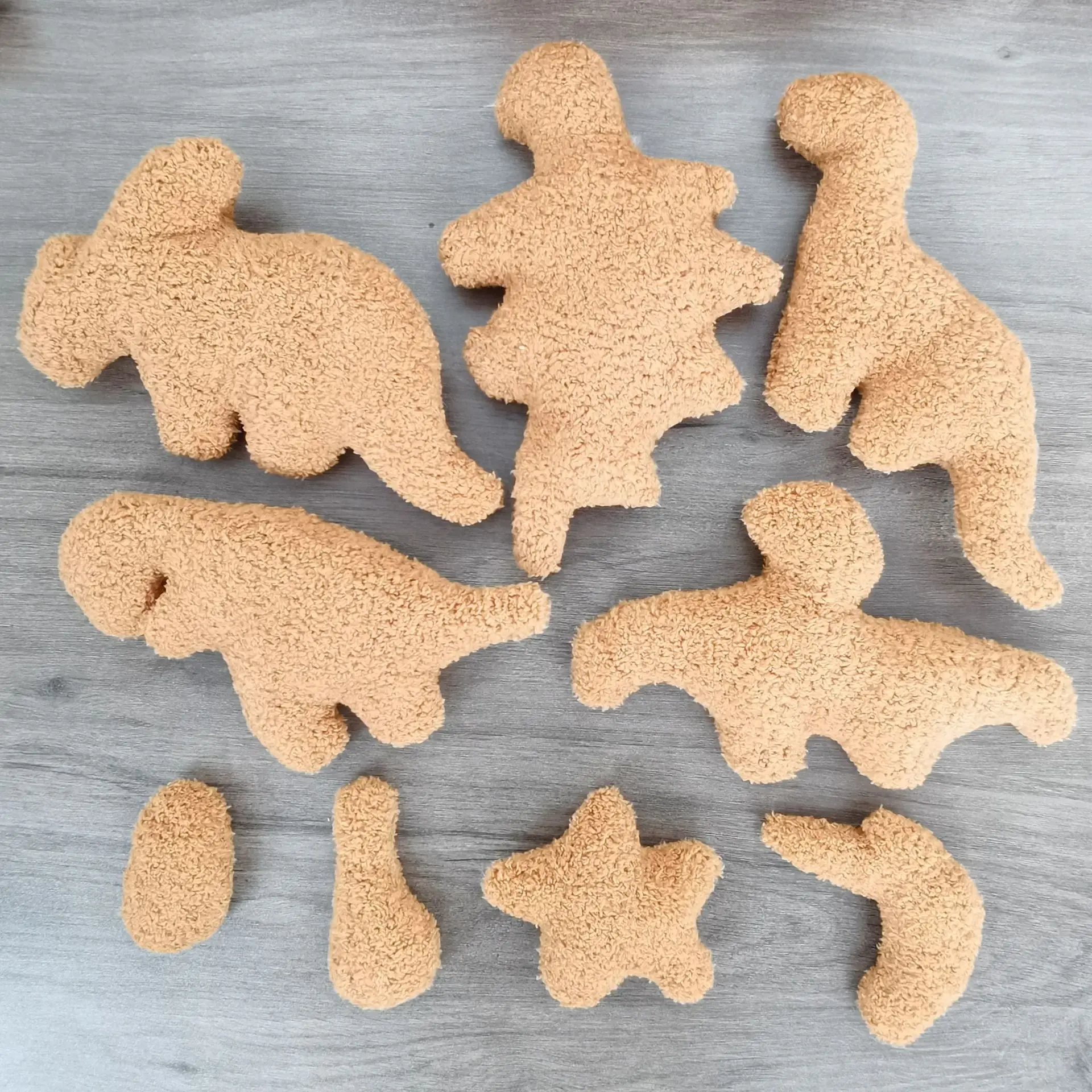 Dino Chicken Nugget Pillow Custom Wholesale Plush Toy Stuffed Animal Toys Dino Nugget Pillow-Chicken Nugget Soft Dinosar Plush