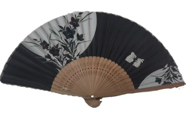 Декоративные декорации ручной работы танцевальные ролевые игры Свадебная вечеринка бамбуковый Шелковый складной веер для рук