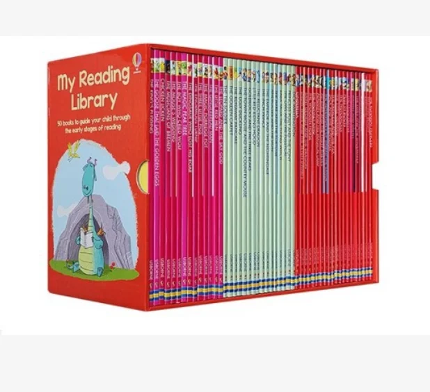  Оптовая продажа детская библиотека для чтения по хорошей цене книга с Раскрасками детей набор из 50