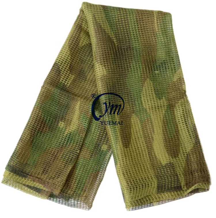Camouflage Netting Tactical Mesh Net Camo Scarf for Sports & Other Outdoor Activities
