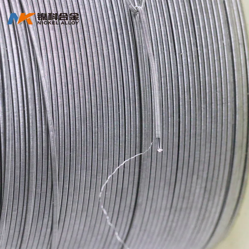 
NK wholesale 1kg spools fused Clapton wire Ni80 / Nichrome double core 26ga*2+38ga(Ni80) vape flat wire for diy coils 