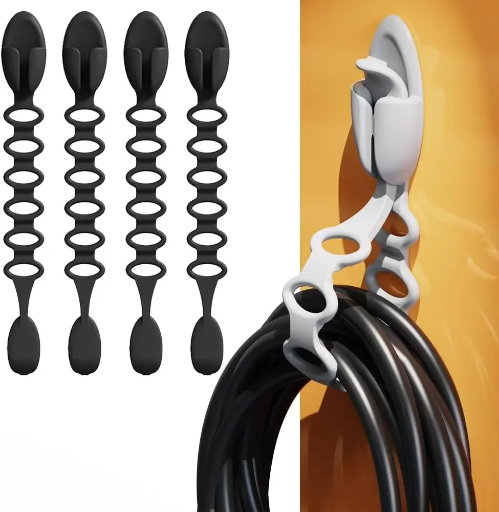 Hook-up Scalable Hose Storage Curtain Bundles Multi-functional Cable Ties Silicone Cable Organizer Small Home Kitchen Appliances