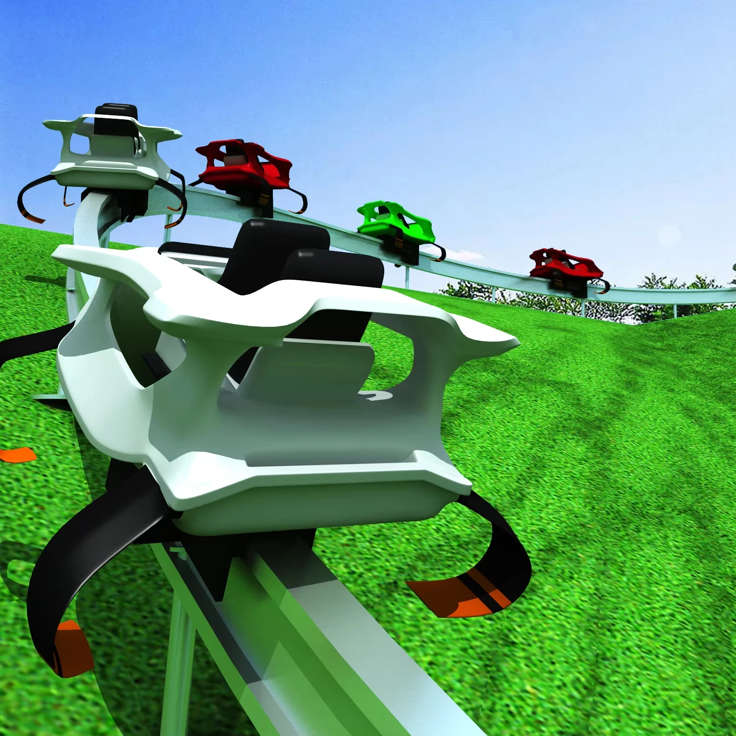 Hot sale mini track train amusement ride monorail electric mountain trains