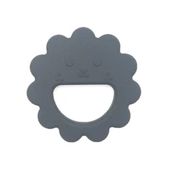 Soft Lion Animal Food Grade Round Hand Toys Ring Silicone Baby Teether