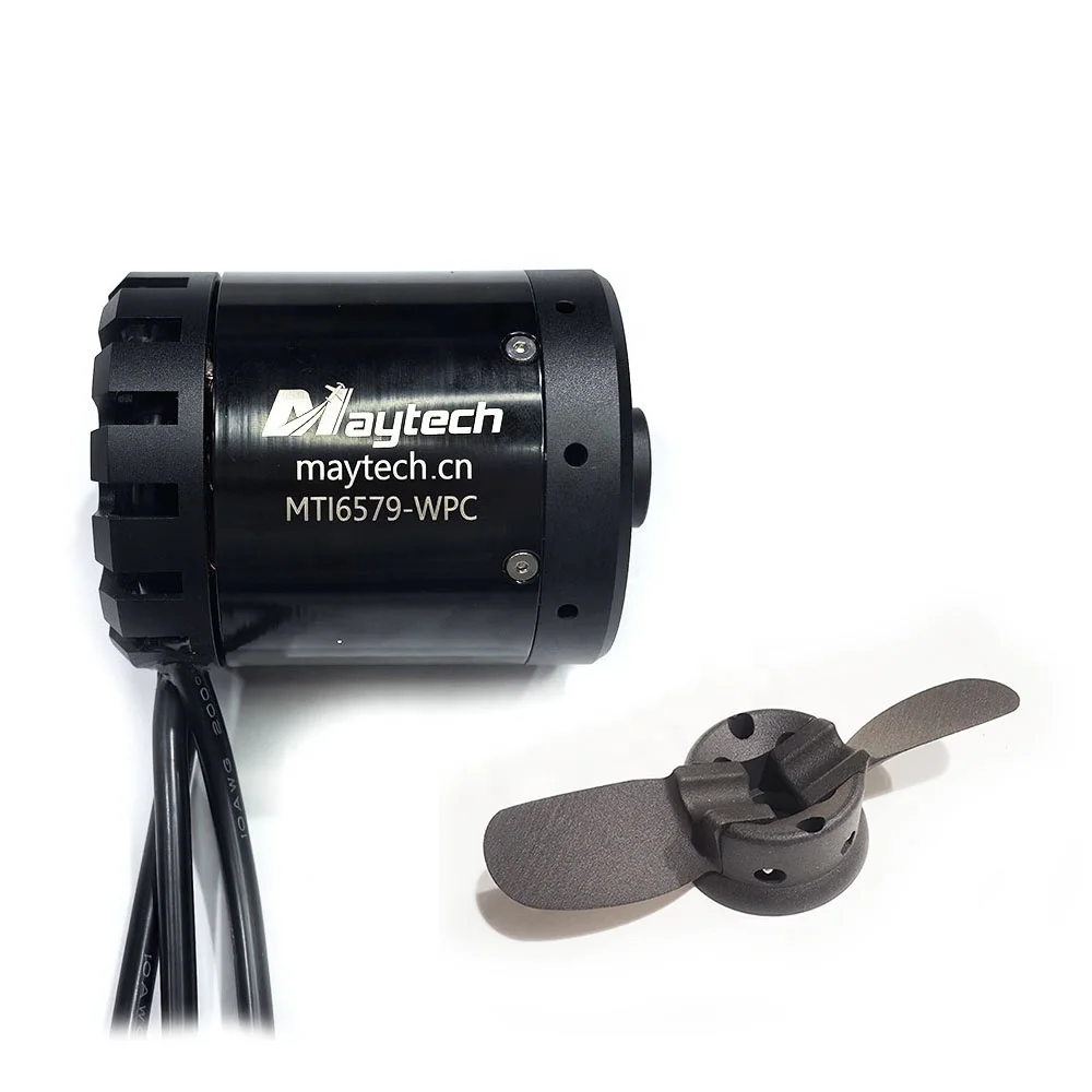Maytech 6579 110KV Waterproof Motor With Folding Propeller for Electric Hydrofoil Paddle Assist Kayak Efoil DIY Foil Kit