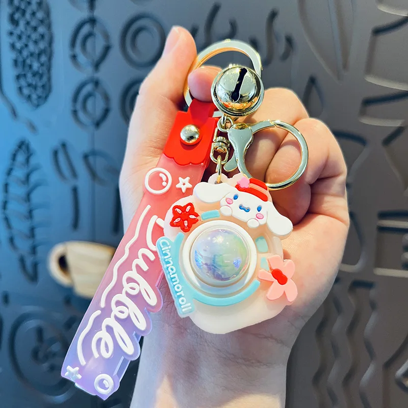 New Cartoon Rubber Cartoon Japanese Anime Key Chain Rings Bag Backpack Car Pendant Kawaii Kuromi Melody Kitty Sanrioed Keychain