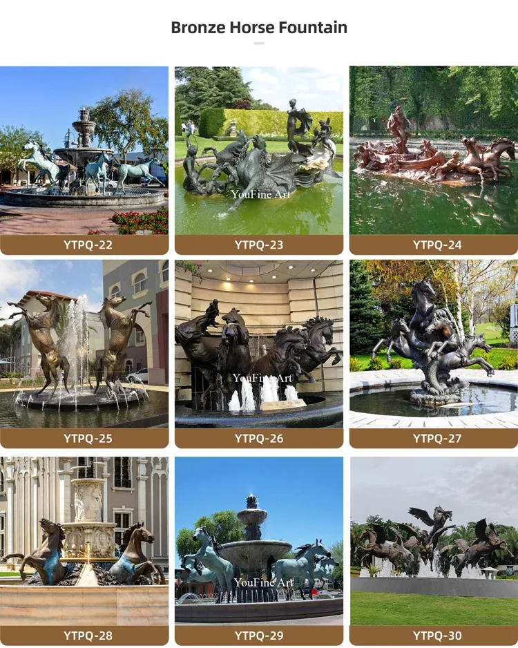 Bronze horse Fountain
