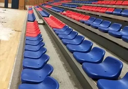 Sports Basketball Seat Retractable Indoor Stadium Stand Bleachers With Foldable Seat