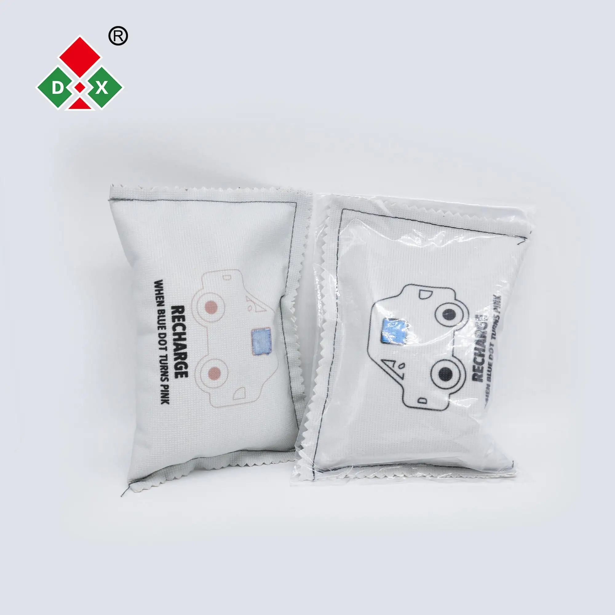 Super high quality SIlica Gel Desiccant Car Dehumidifier Bag Heating Reusable with Color Changing