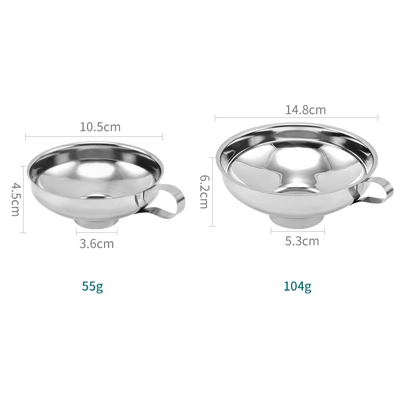 Wholesale Canning Funnel for Kitchen Mason Jars Wide Mouth Funnels for Filling Bottle Stainless Steel Food Funnel