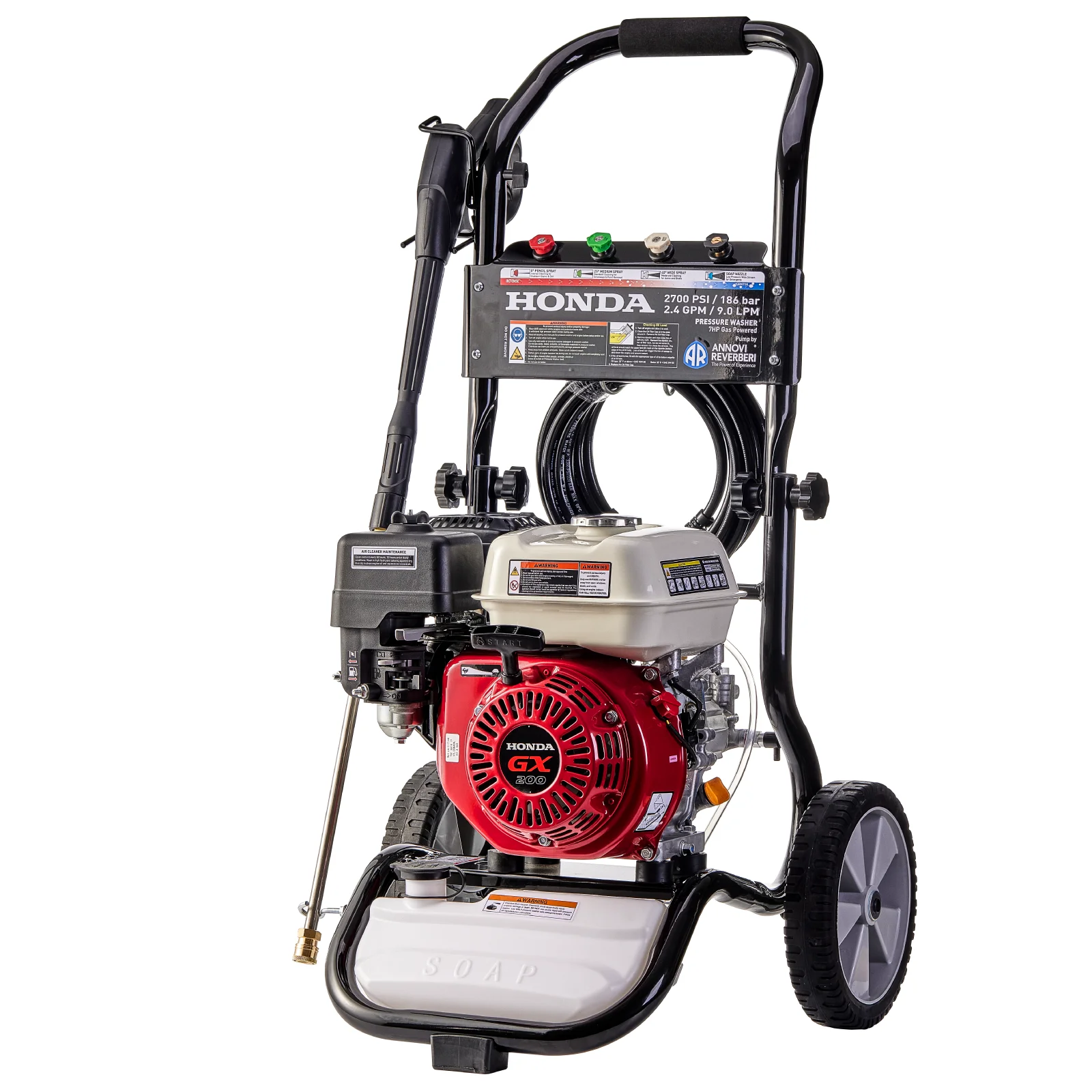 2700psi/186bar Gasoline High Pressure Car Washer  H0nda  engine With AR Pump Recoil Starter fuel-saving  Portable Petrol Cleaner