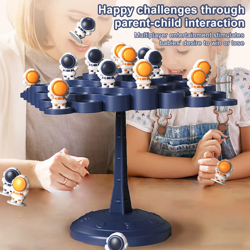 Space Balance Tree Board Game Kids Educational Creative Parent-Child Interactive Astronaut Balance Tree Toy
