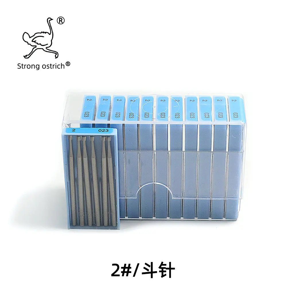 STRONG OSTRICH Inverted Cone Bur Drill Bits Set Hardened Jewelry Tool Equipment Burs Engraving Drill For Bits Hole Drilling Tool