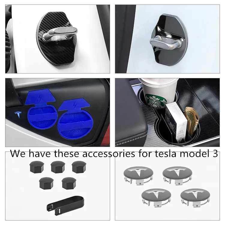 4 шт./компл. защитный чехол из АБС пылезащитный крышка замка автомобильной двери для Tesla Molde