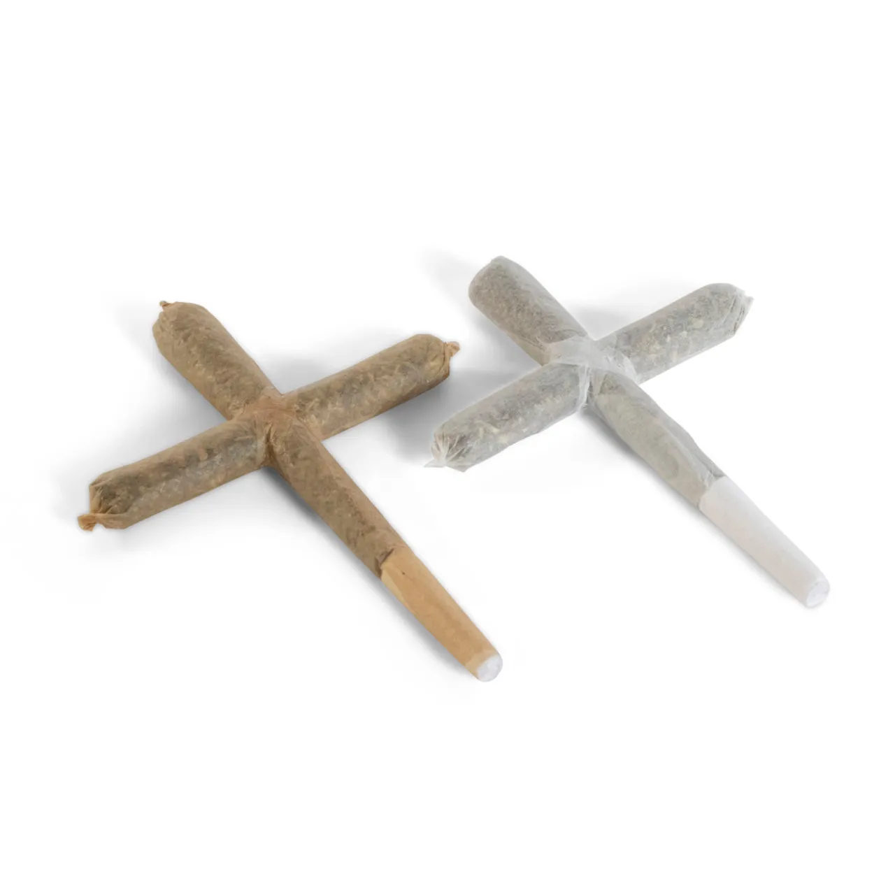 Custom Pre Classic King Size Natural Roll Cross Cone with Tips