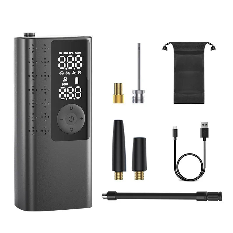 Wireless Style Electric Air Pump 6000mAh 150PSI Digital Screen Tyre Inflator For Car Motorcycle Bicycle Ball
