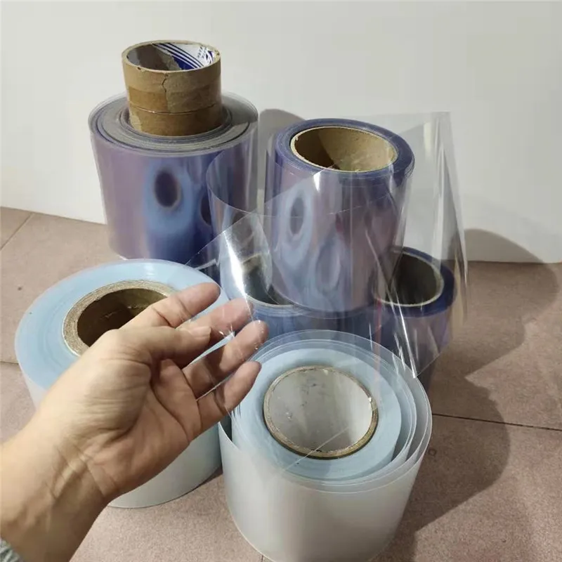 PVC transparent soft plastic roll hard sheet door curtain glass clothing template blister sheet insulation PE T thin film 0.15