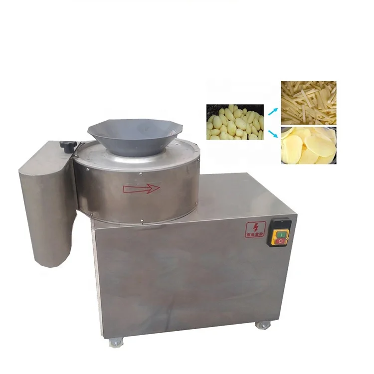 Commercial Potato Chip Slicer Cutter Large Output Vegetable Slice Cutting Shredding Machine