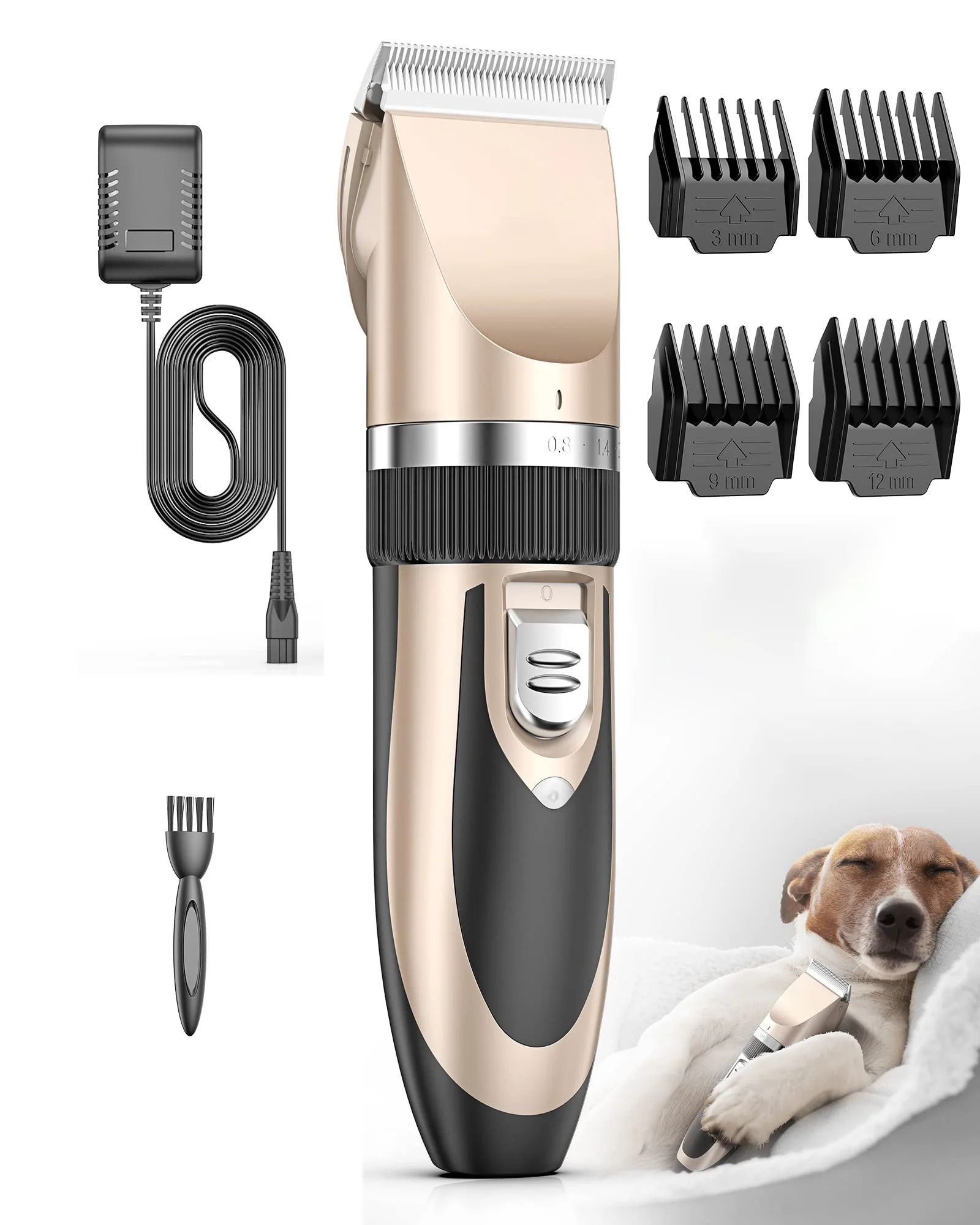 Машинка для стрижки собак и кошек с низким уровнем шума аккумуляторная электрическая Бесшумная машинка для стрижки волос