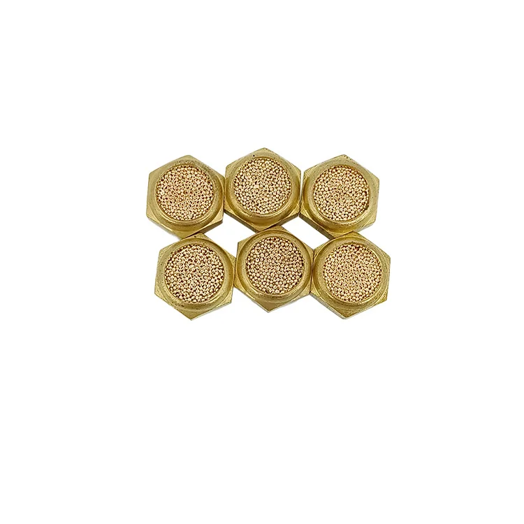 Metal Porous Bronze sintered micropore Pneumatic exhaust muffler filter