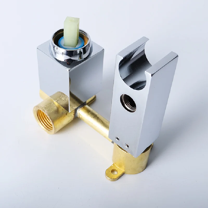 Square Shape Bathroom Brass Toilet Hot Cold Bidet Spray  Handheld Hygienic Jet  Douche Kit Muslim Shower Set Tap Shattaf Faucet