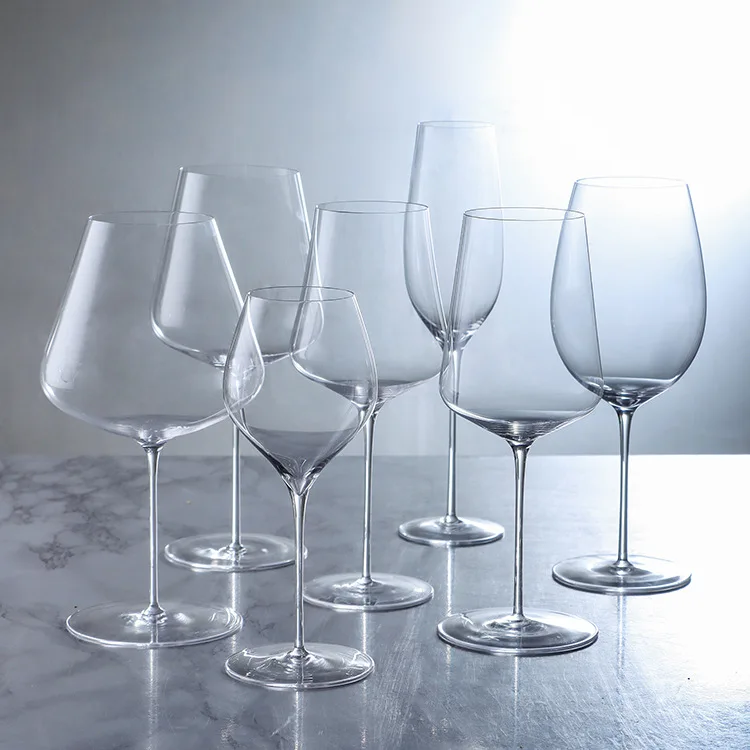 Wholesale Crystal White Red Wine Glasses Goblet Set Of 6 2 For Wedding Luxury Vintage Giant Large Cup Custom Logo Thin Bulk Big