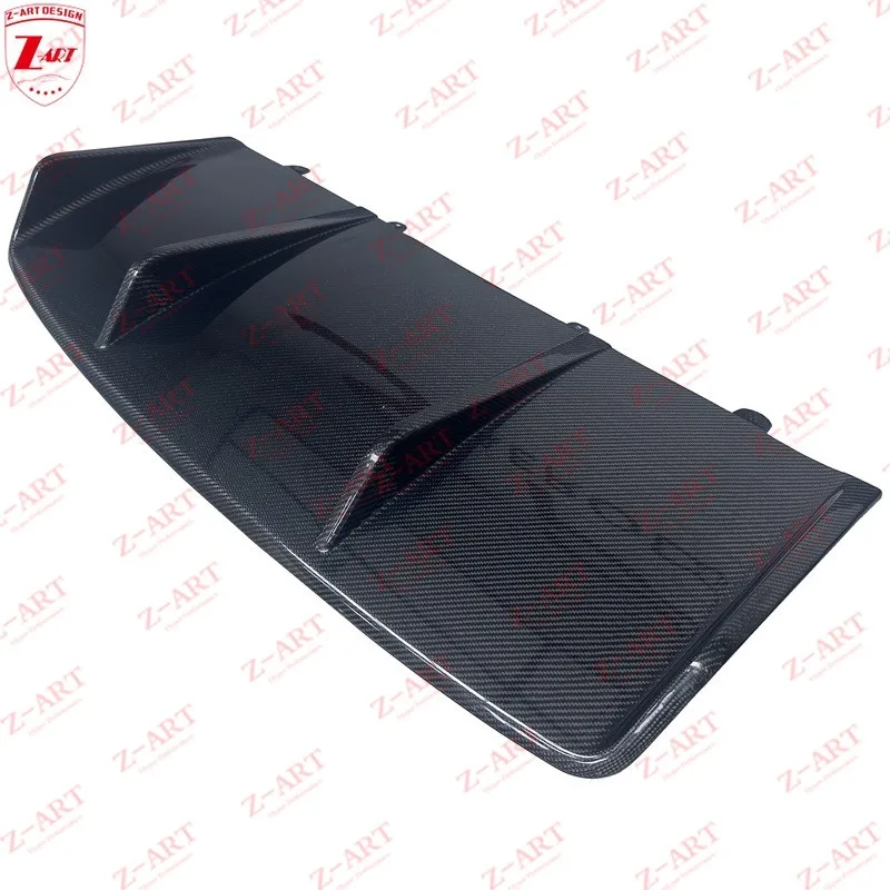 Z-ART For Porsche Taycan Turbo Style Carbon Fiber Body Kit Front Bumper  Rear Lip Kit Side Spoiler