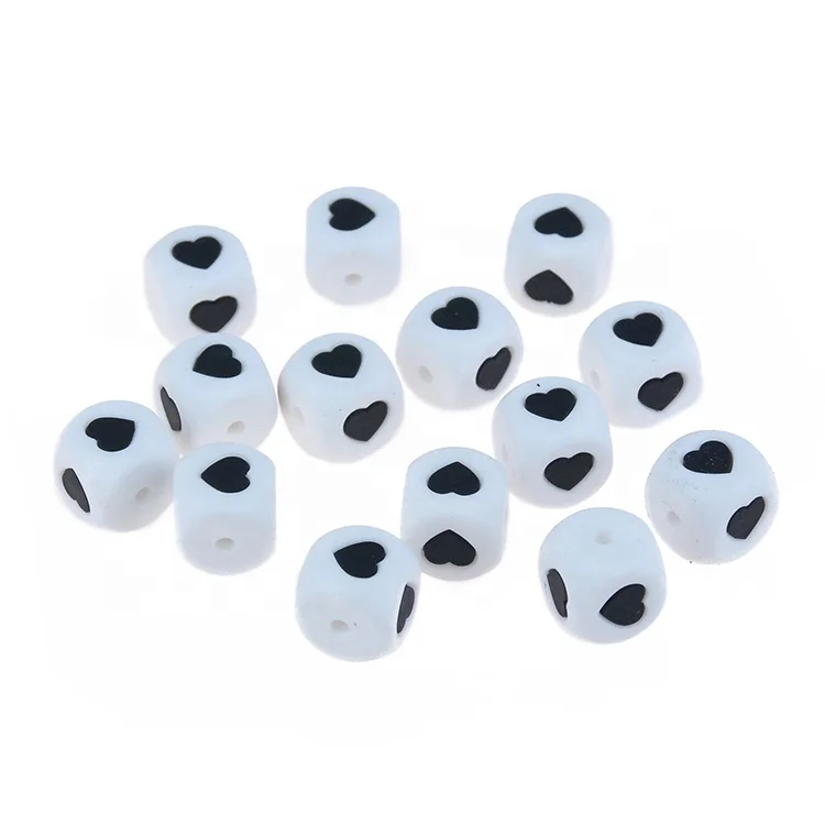 Chew Soft Hot sale Food Grade Safe Jewelry Making Gift for Infant Star Letter Customized Teether for Silicone Beads