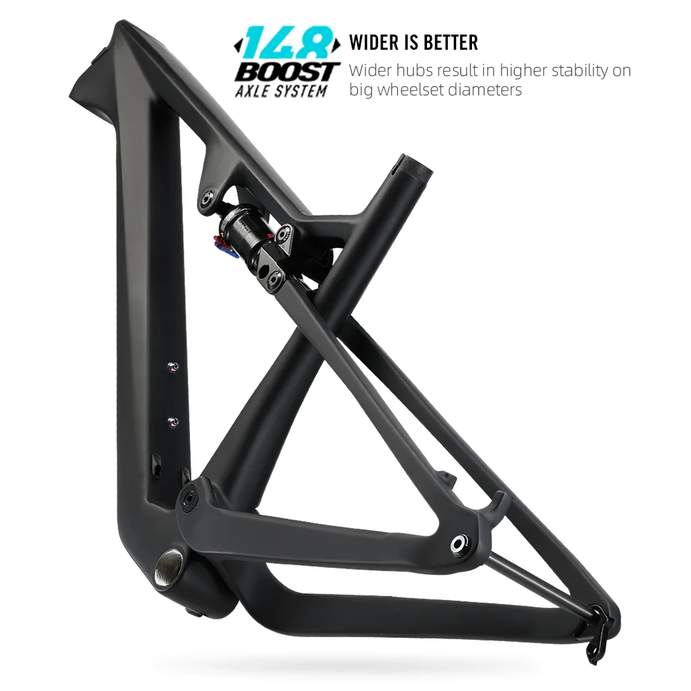 LEXON t1000 Full Suspension frame 29er Boost Cross Country  trial Frameset Carbon MTB frame AM DH XC Mountain Bicycle Frame