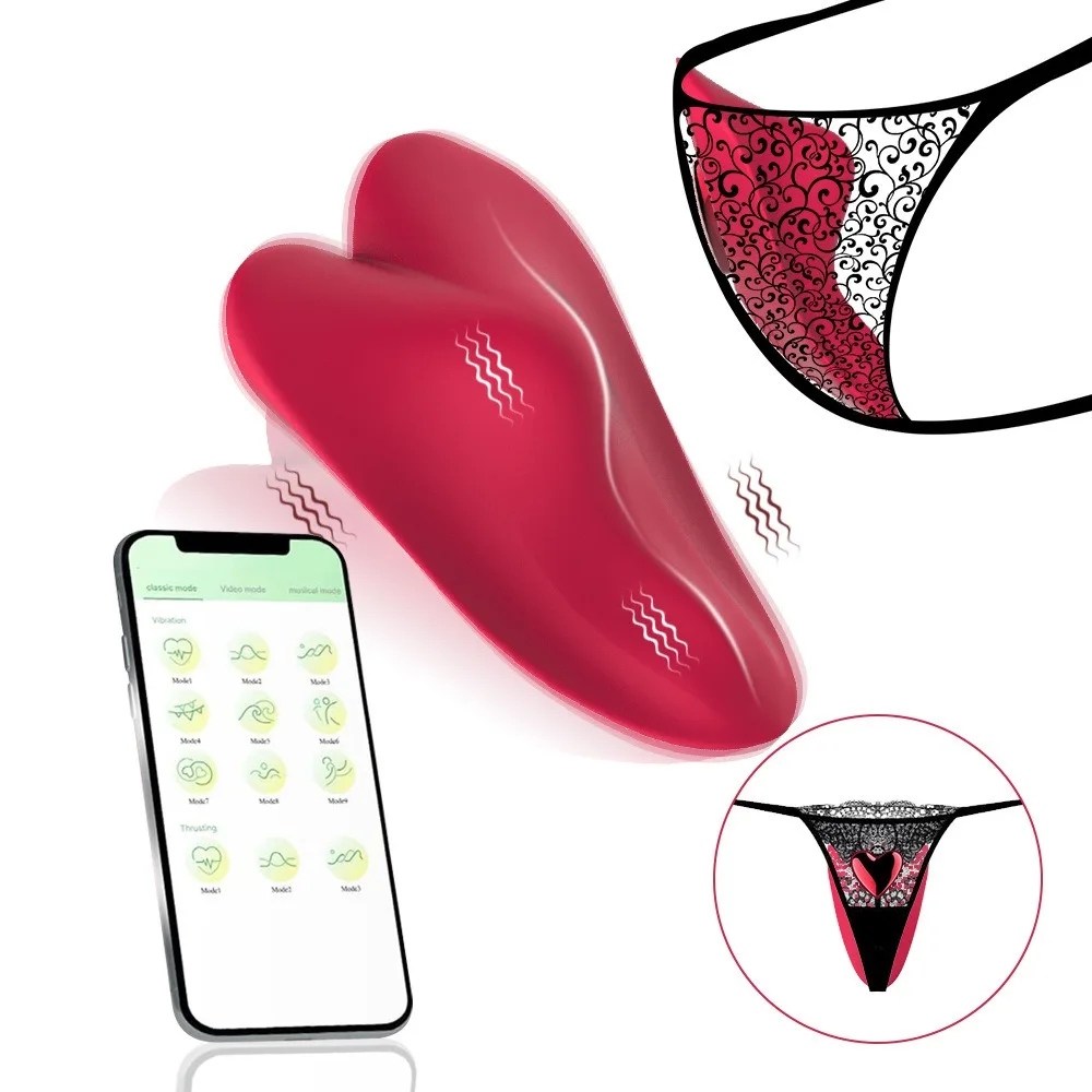 APP Remote Contral Wearable Panty Vibrator Wearable Panty Vibrator Clitoral G Spot Butterfly Vibrators Adult Sex Toy for Women