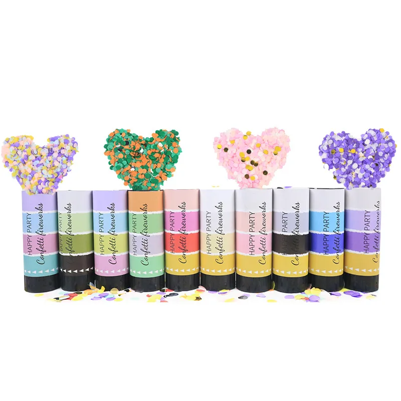 2021Hot baby shower Wedding Party Streamers Air CompressedGender Reveal Happy BirthdayConfetti Poppers  CannonDecorationtoys