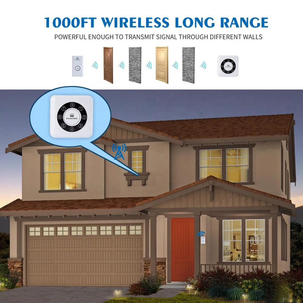 Wireless Driveway Alarm Magnetic Door Sensor Anti Theft Windows Alarm Door Security Alarm