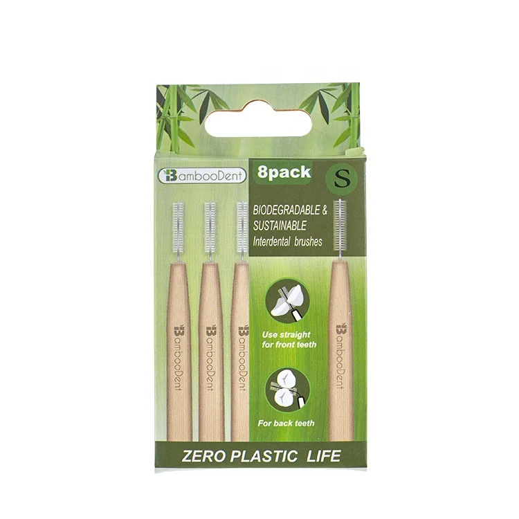 Environmentally friendly, sustainable and 100% recyclable bamboo Interdental Brush