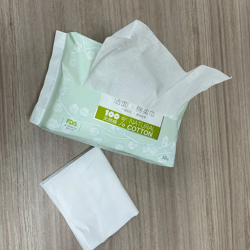 Wholesale Cleaning Customized soft extra thick white makeup removal disposable facial towel