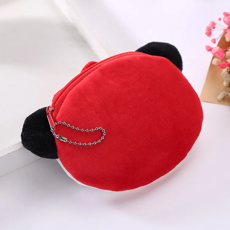 Korean Plush Cute Coin Purse Female Cartoon Key Change Bag Small Coin Purse
