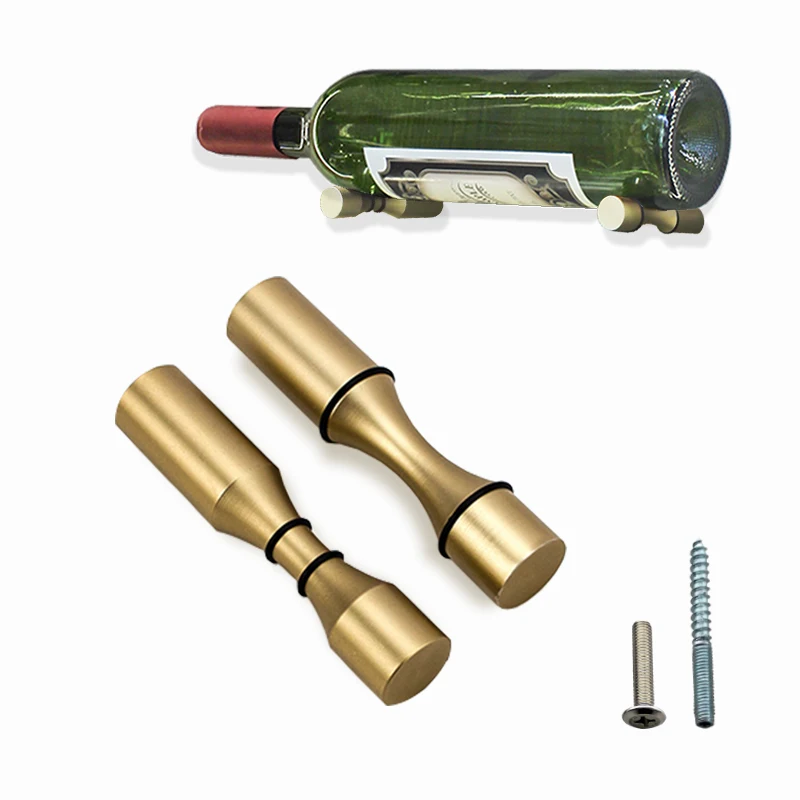 Factory Direct Sales High Quality Wine Rack One Bottle Deep Single Bottle Wine Pegs Wall Mount Metal Wine  Rack