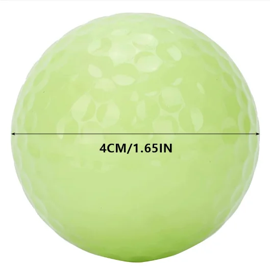 Wholesale Golf luminous ball glow golf ball after UV light glow in the dark Urethane fluorescent golf ball