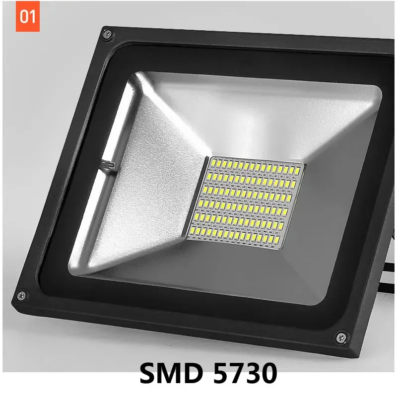 CHZM DC12V 24V 220V 110V 30W 50w 100w 200w Outdoor  waterproof IP66 led solar spotlight