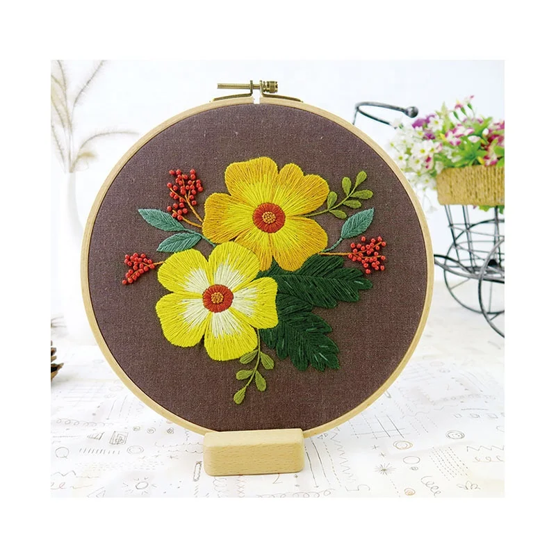 Xiurun  Delicate 100% HOT SALE AMAZON diy embroidery kit for starter kit with instructions