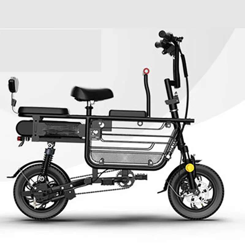 Wholesale adult 48V electric bikes anti-theft men electric bicycles three seater ebike for family